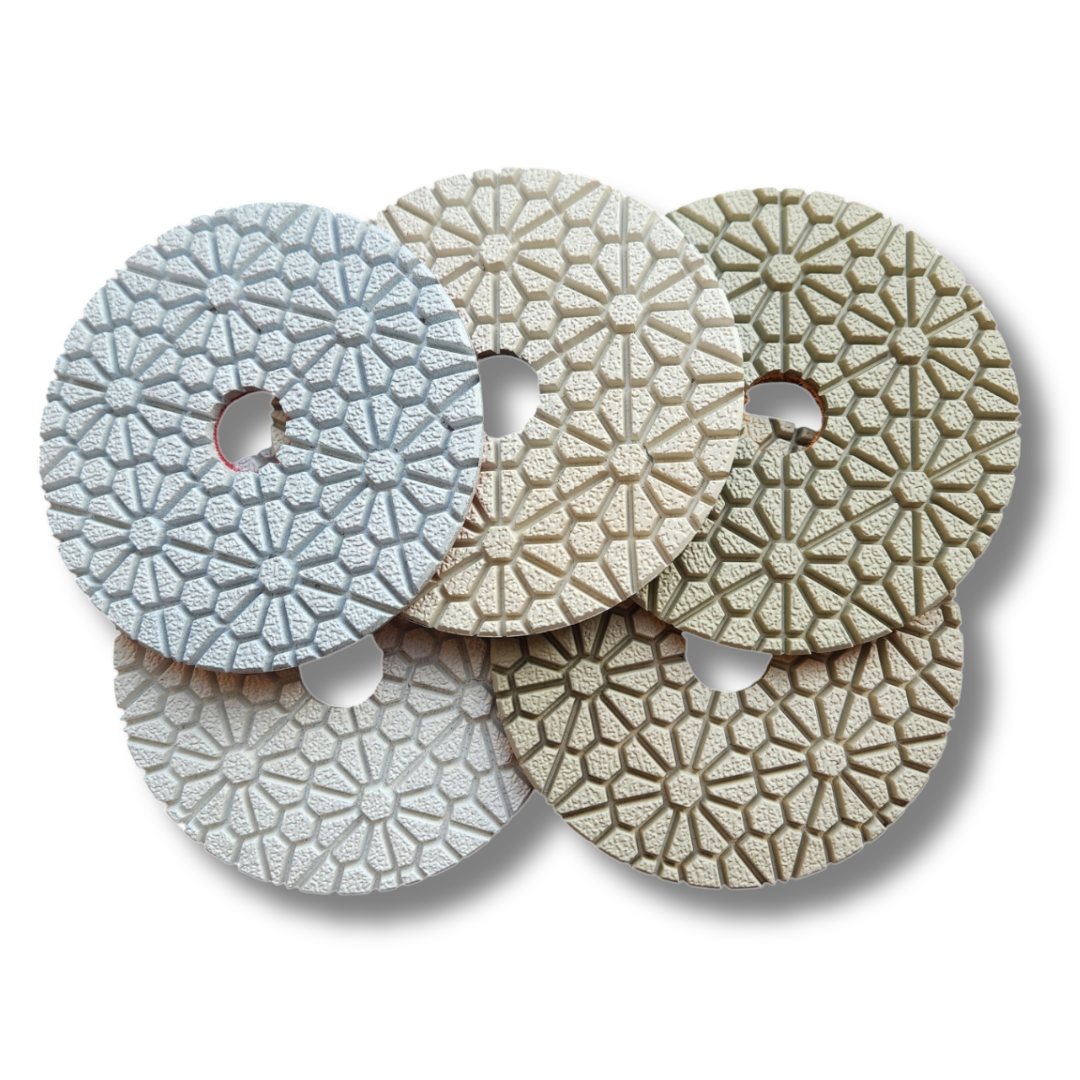 4" 3-Step Polishing Pads