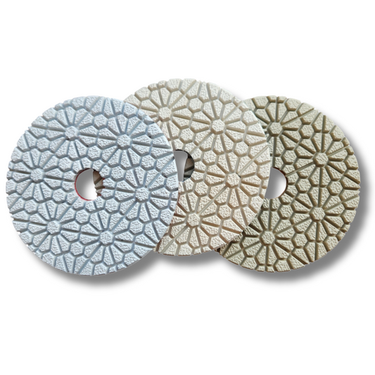 4" 3-Step Polishing Pads